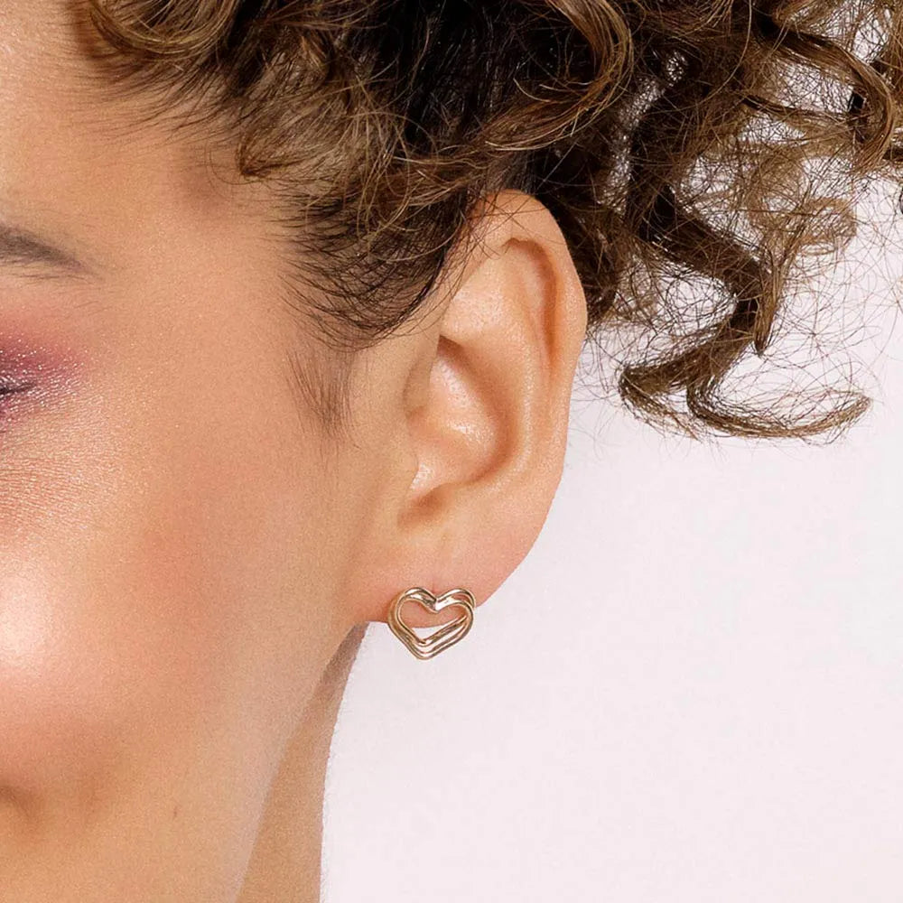 BRINCO CORAÇÃO BANHADO A OURO 18K