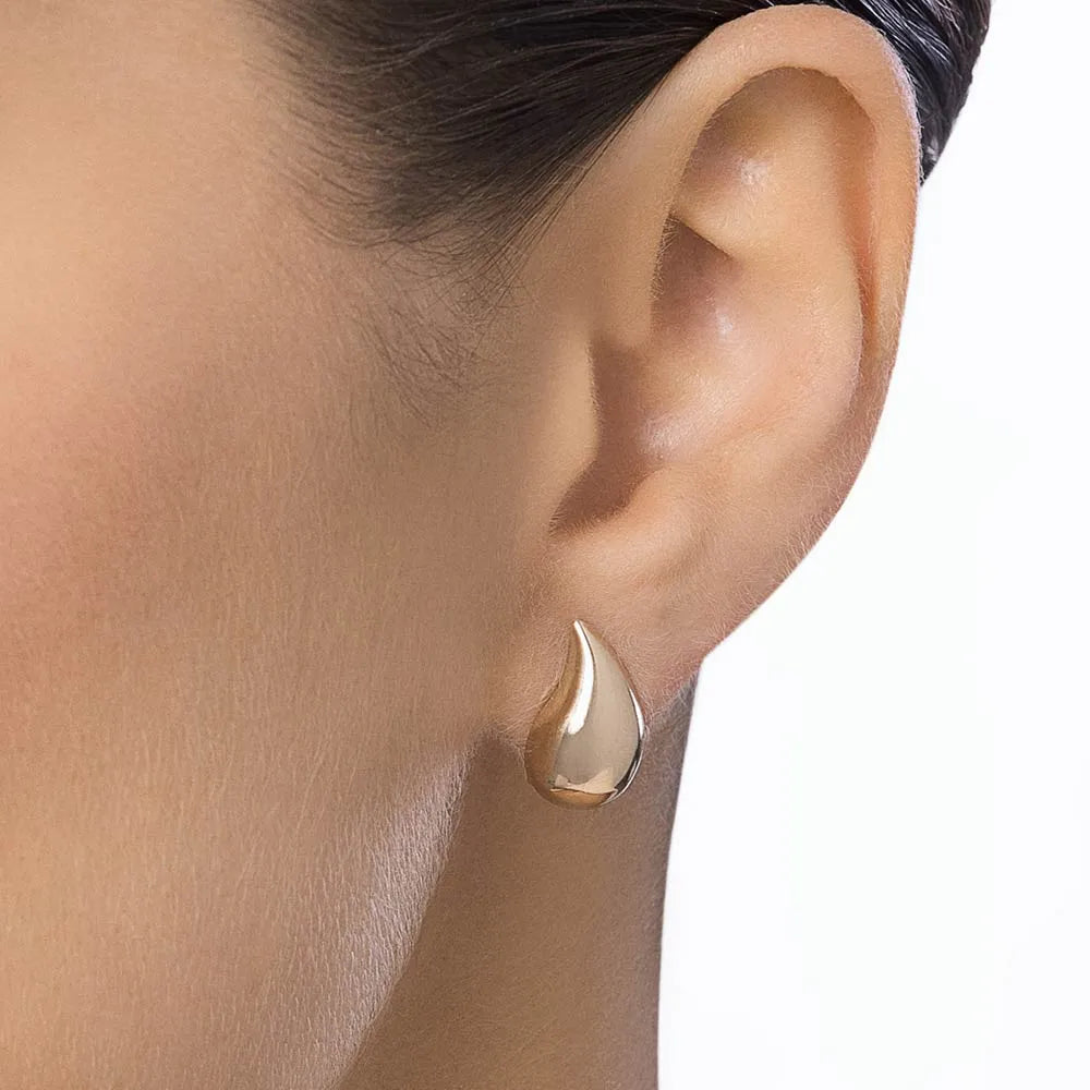 BRINCO GOTA ABAULADA BANHADO A OURO 18K