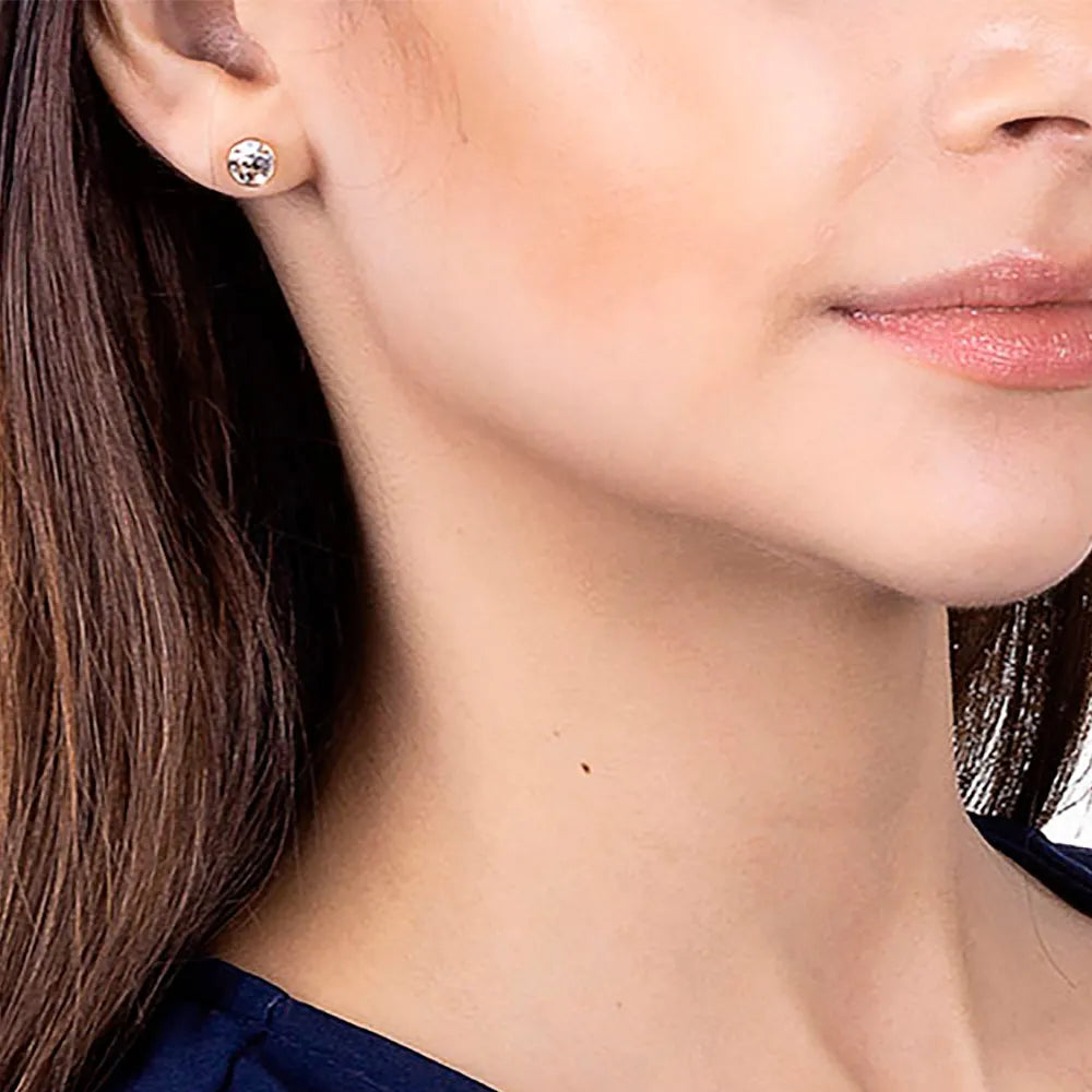 BRINCO SOLITÁRIO BANHADO A OURO 18K COM ZIRCÔNIAS