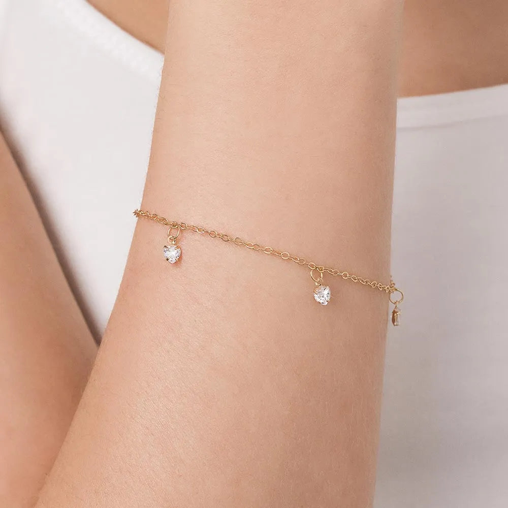 PULSEIRA BANHADA A OURO 18K COM ZIRCÔNIAS