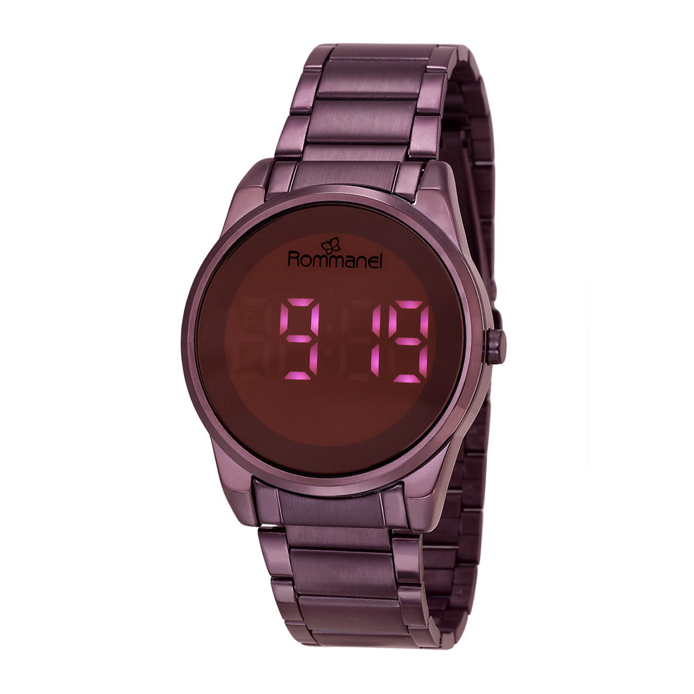 RELÓGIO DIGITAL LED ROXO