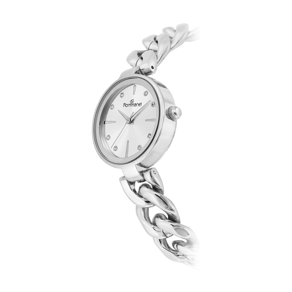 RELÓGIO ANALÓGICO SOCIAL PRATA