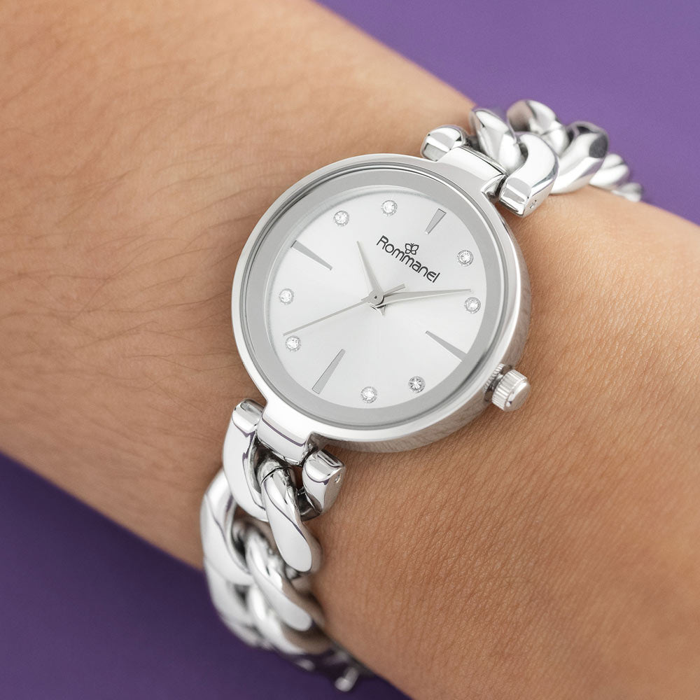 RELÓGIO ANALÓGICO SOCIAL PRATA