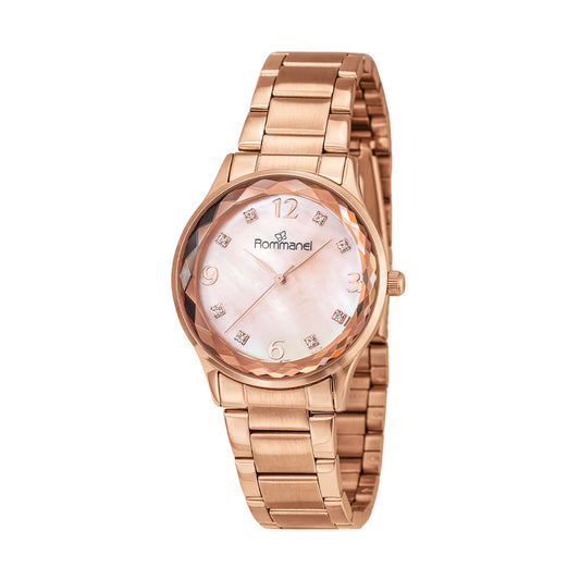 RELÓGIO ANALÓGICO SOCIAL ROSE