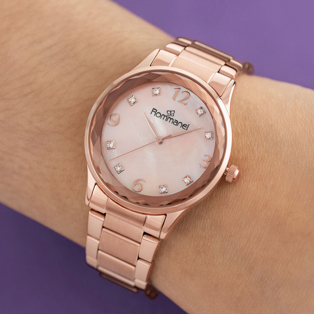 RELÓGIO ANALÓGICO SOCIAL ROSE