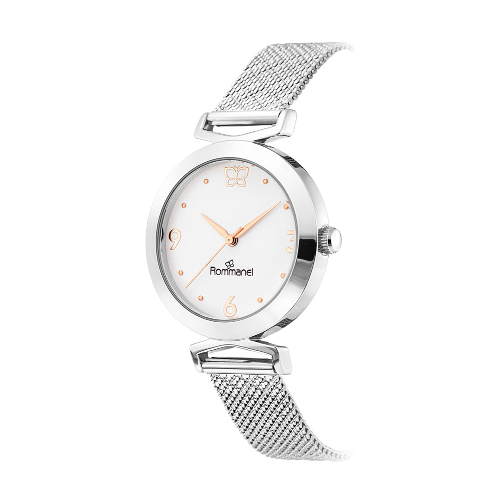 RELÓGIO ANALÓGICO SOCIAL PRATA