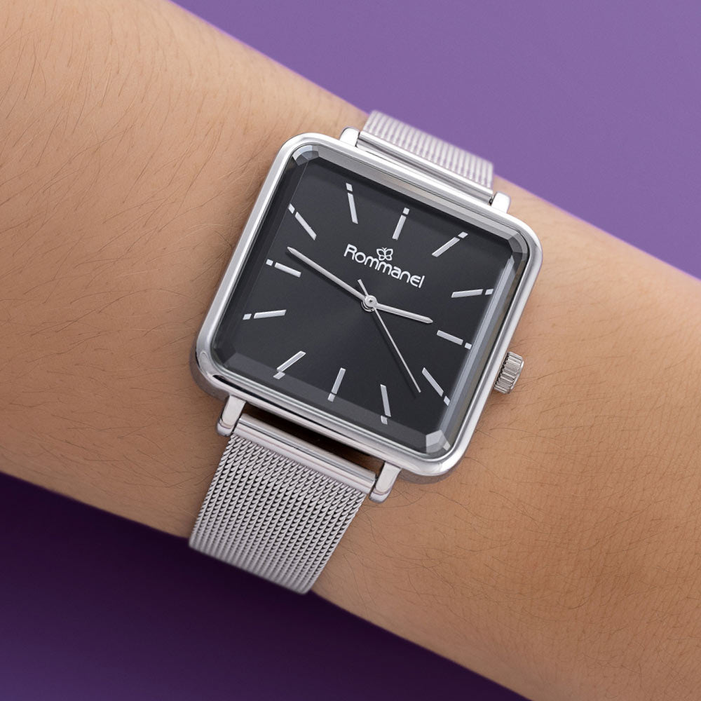 RELÓGIO ANALÓGICO SOCIAL PRATA