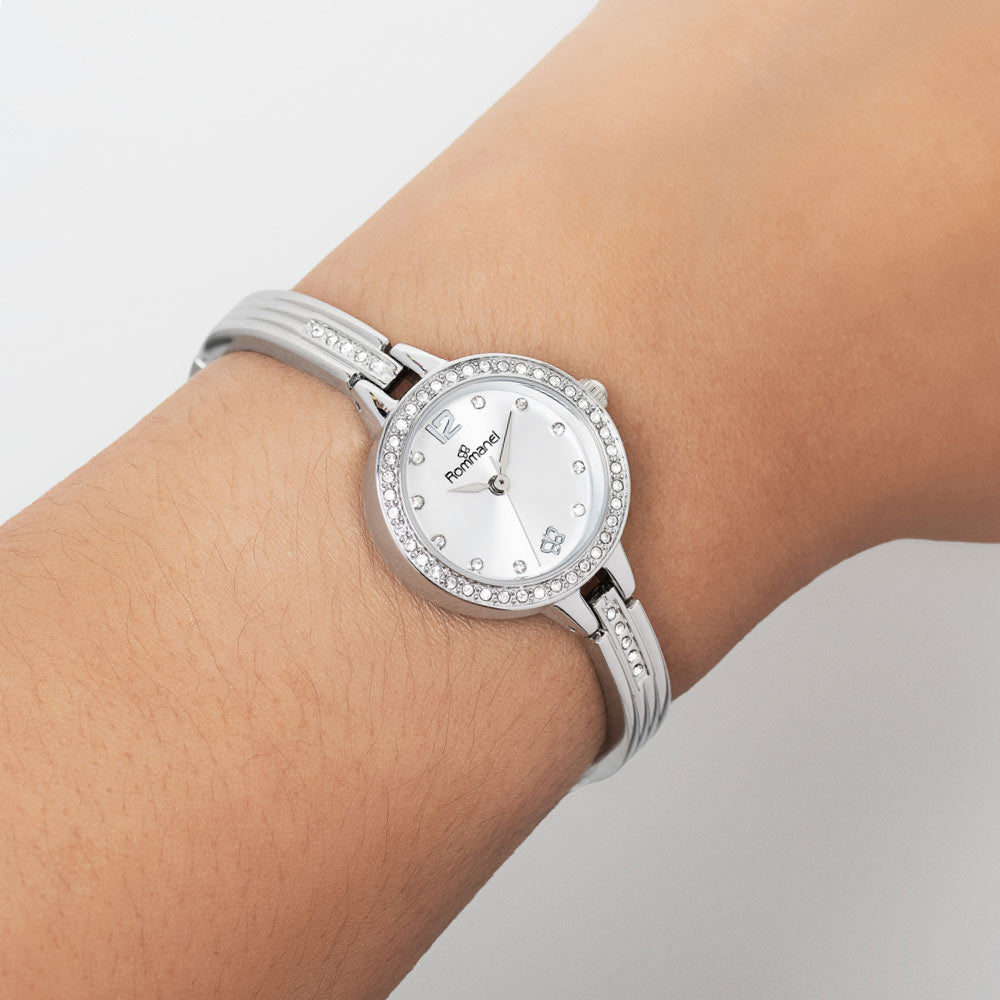 RELÓGIO ANALÓGICO SOCIAL PRATA