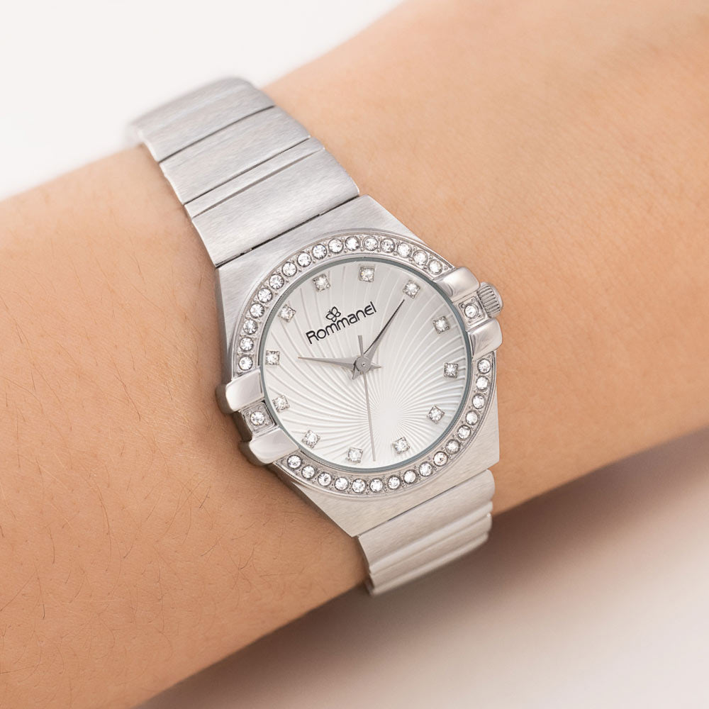 RELÓGIO ANALÓGICO SOCIAL PRATA