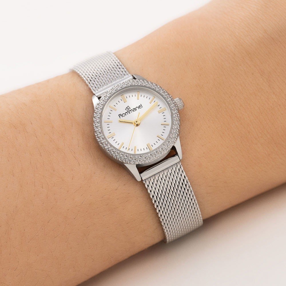 RELÓGIO ANALÓGICO SOCIAL PRATA