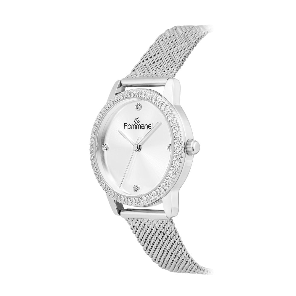 RELÓGIO ANALÓGICO SOCIAL PRATA