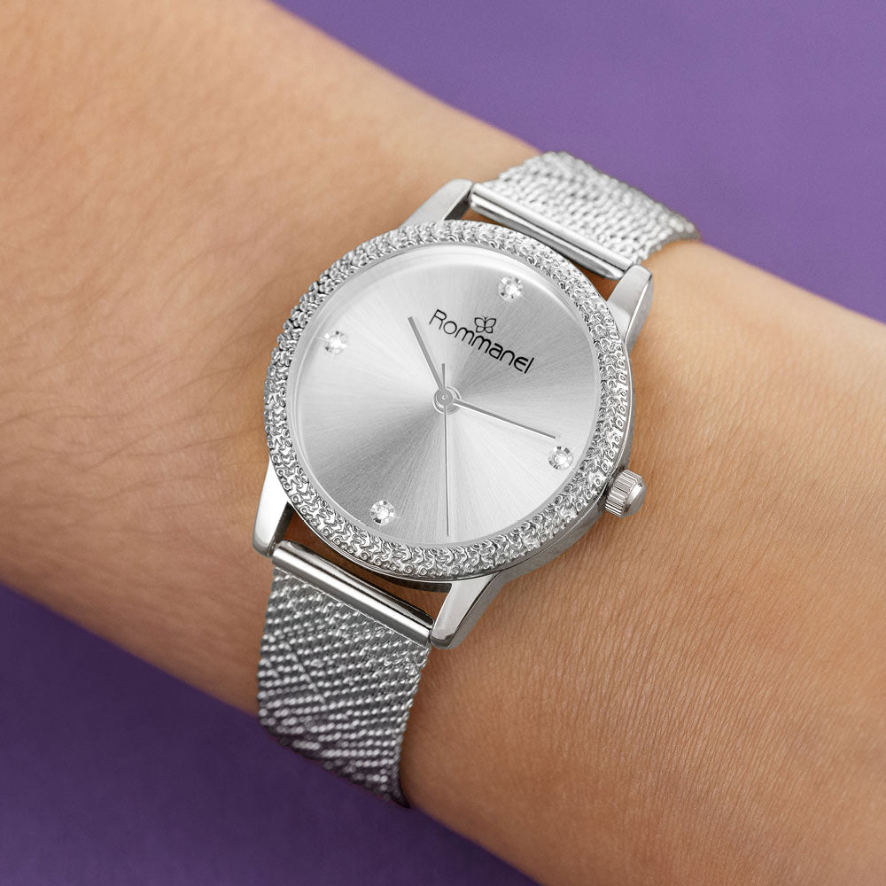 RELÓGIO ANALÓGICO SOCIAL PRATA