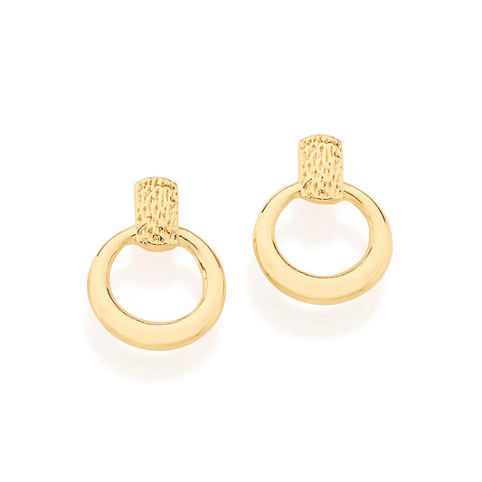 BRINCO CÍRCULO VAZADO BANHADO A OURO 18K