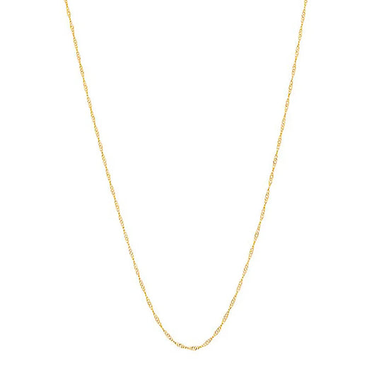 GARGANTILHA SINGAPURA BANHADA A OURO 18K