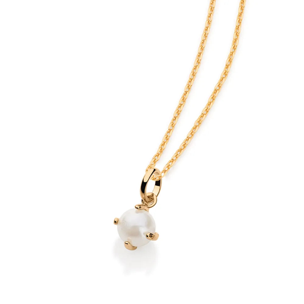 PINGENTE SOLITÁRIO BANHADO A OURO 18K COM PÉROLA