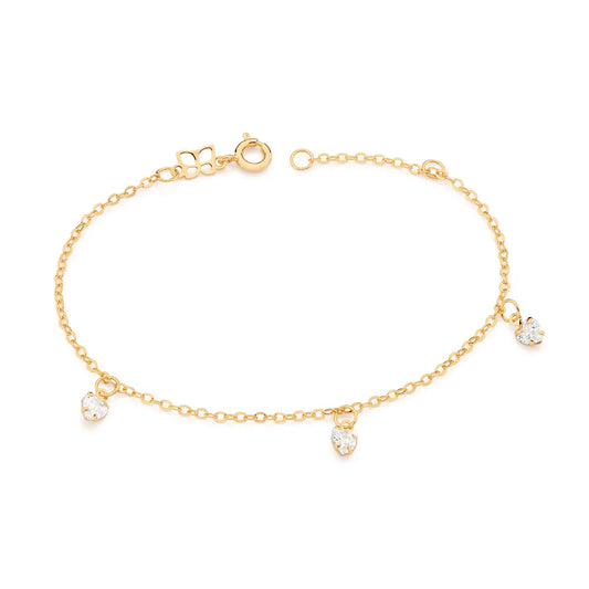 PULSEIRA BANHADA A OURO 18K COM ZIRCÔNIAS